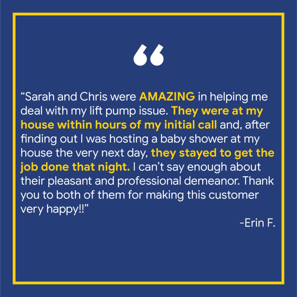 a customer review