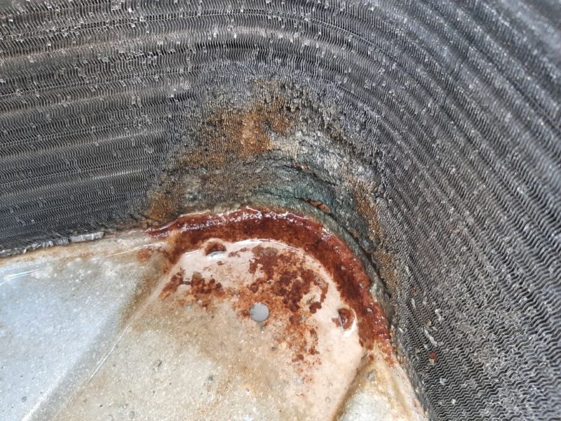 Corrosion on inside of AC Compressor