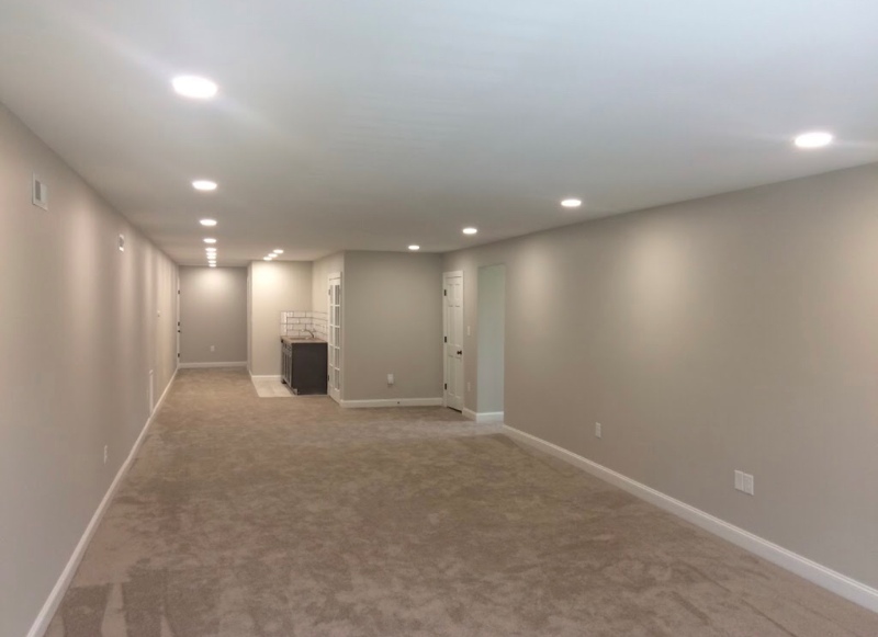 LED Recessed Lighting in large room