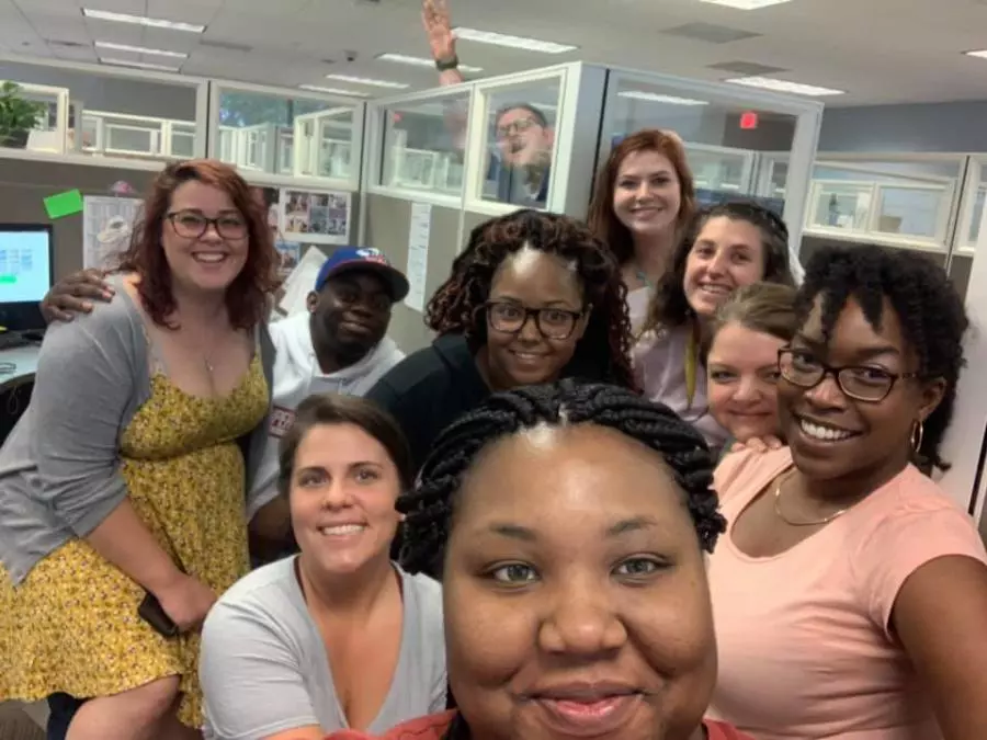 morris jenkins office staff posing for a picture