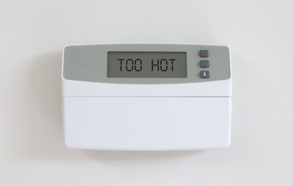 Thermostat Showing Too Hot