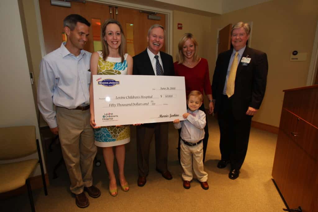 Morris-Jenkins Donation to the Levine Children's Hospital